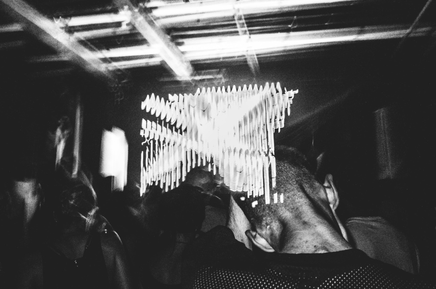 Black and White photos of the XXV Reconstrvct Party in Brooklyn, New York City