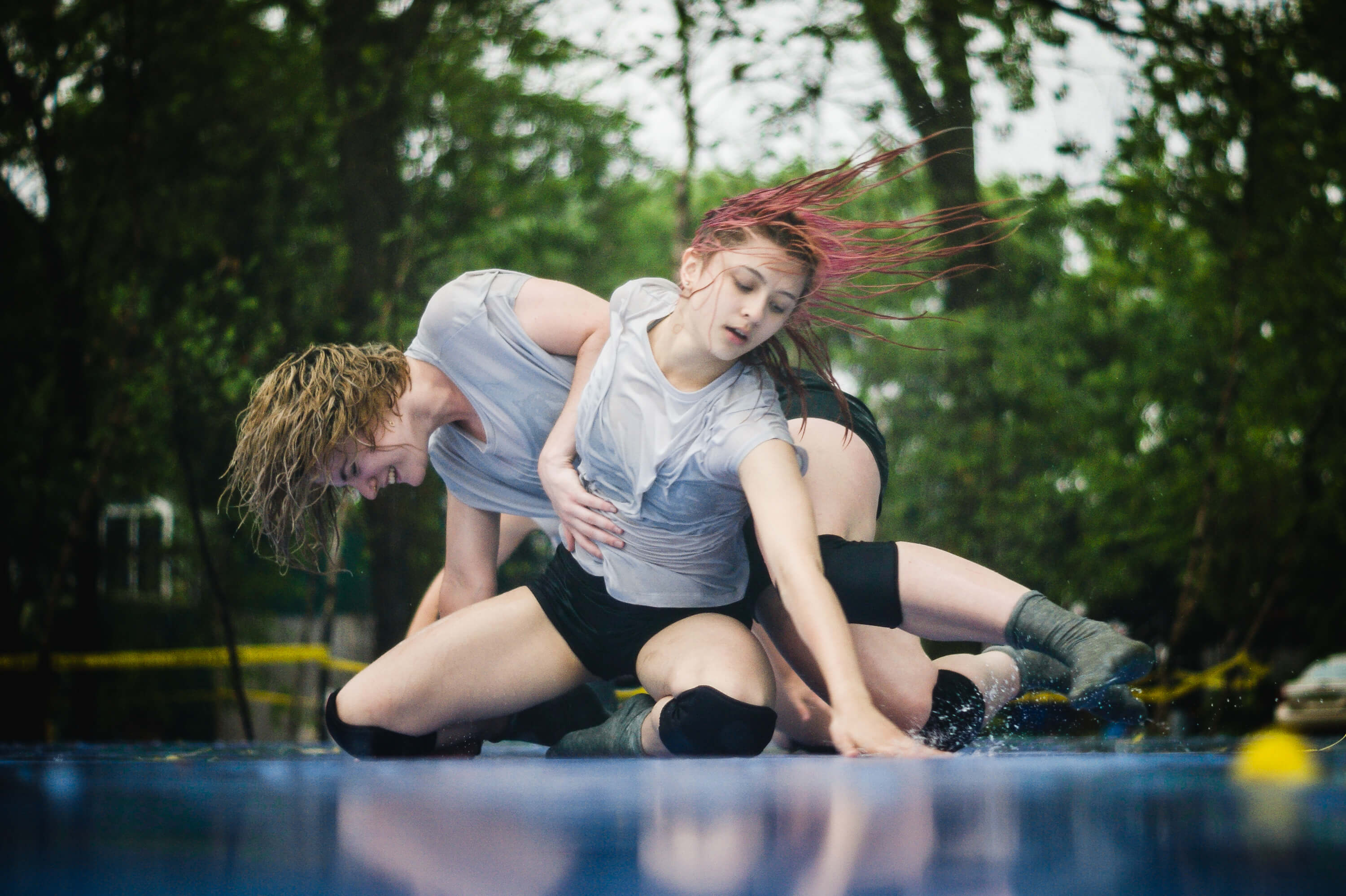 Migrations Dance performance choreographed by Patrick O´Brien on Suite Dance Festival in Socrates Sculpture Garden, Queens New York City 2016