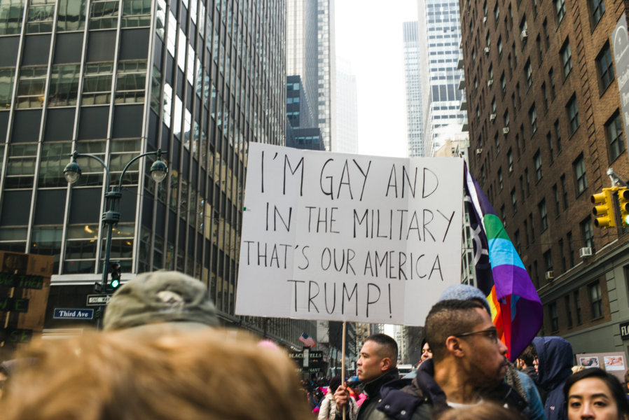 Portraits of People during Womans March on NYC, January 21st. 2017