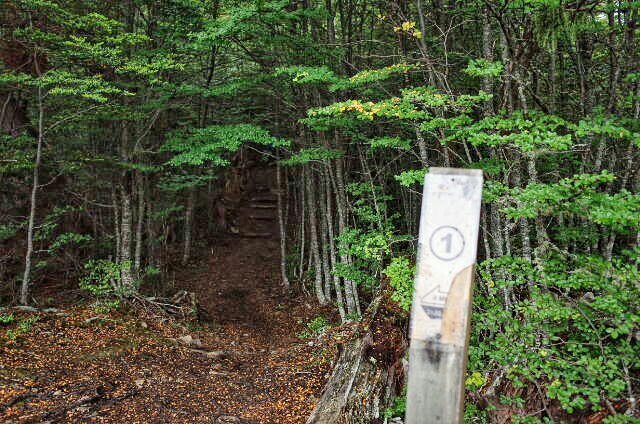 Dientes de Navarino Trekking Trail Marker 1