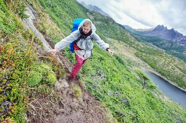 Dientes de Navarino Trekking Mud Climbing