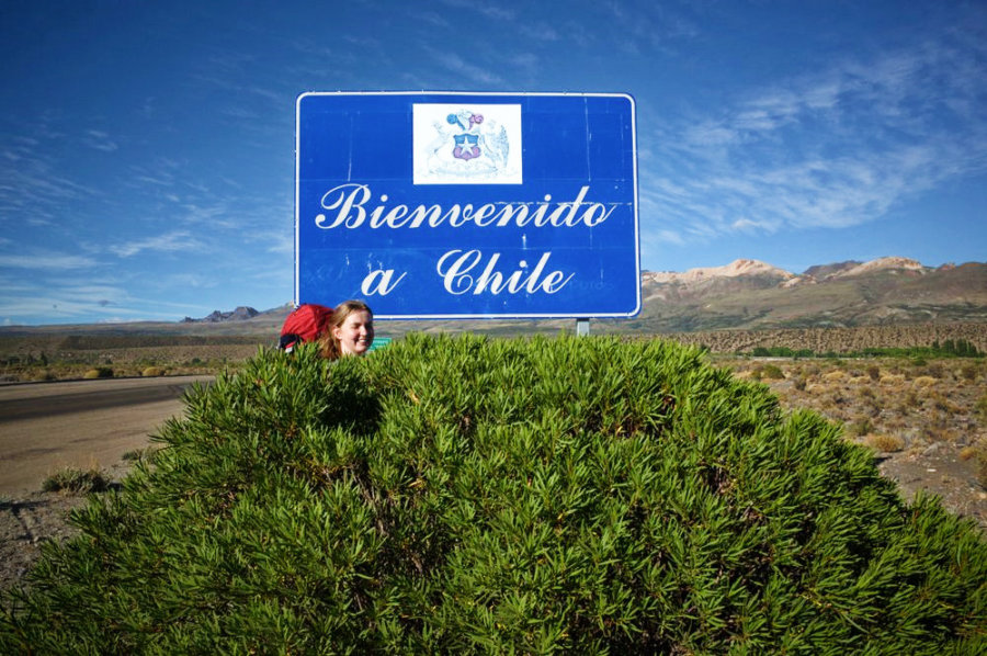 Bienevenido a Chile Sign