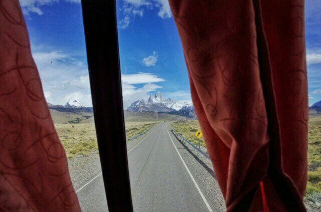 Fritz Roy bus window