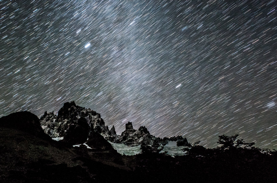 Cerro Castillo Trekking Stars Night Sky Longexposure