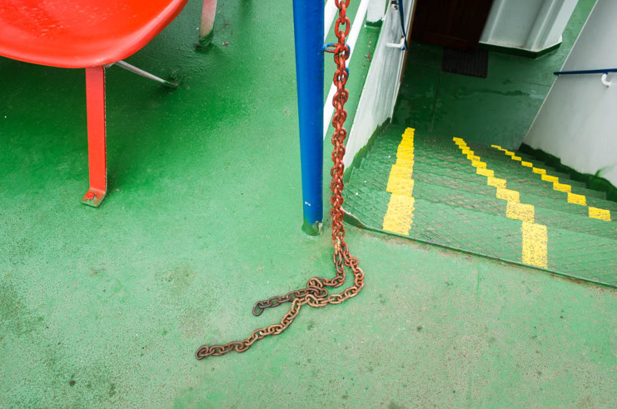 Chain Ferry Stairs Green