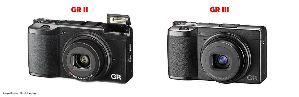 Ricoh GR II vs GR III Comparison Front