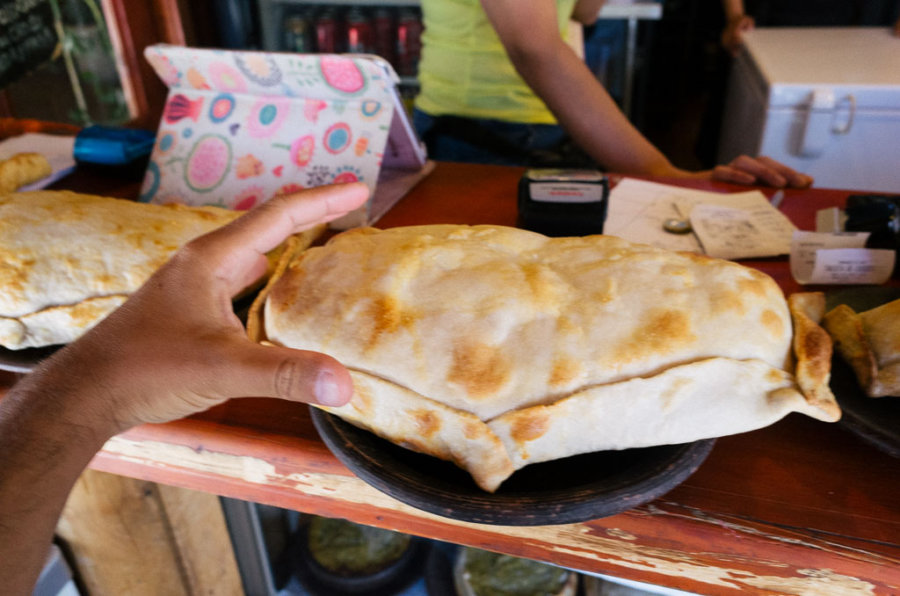 Giant Empanadas in Pomaire Village